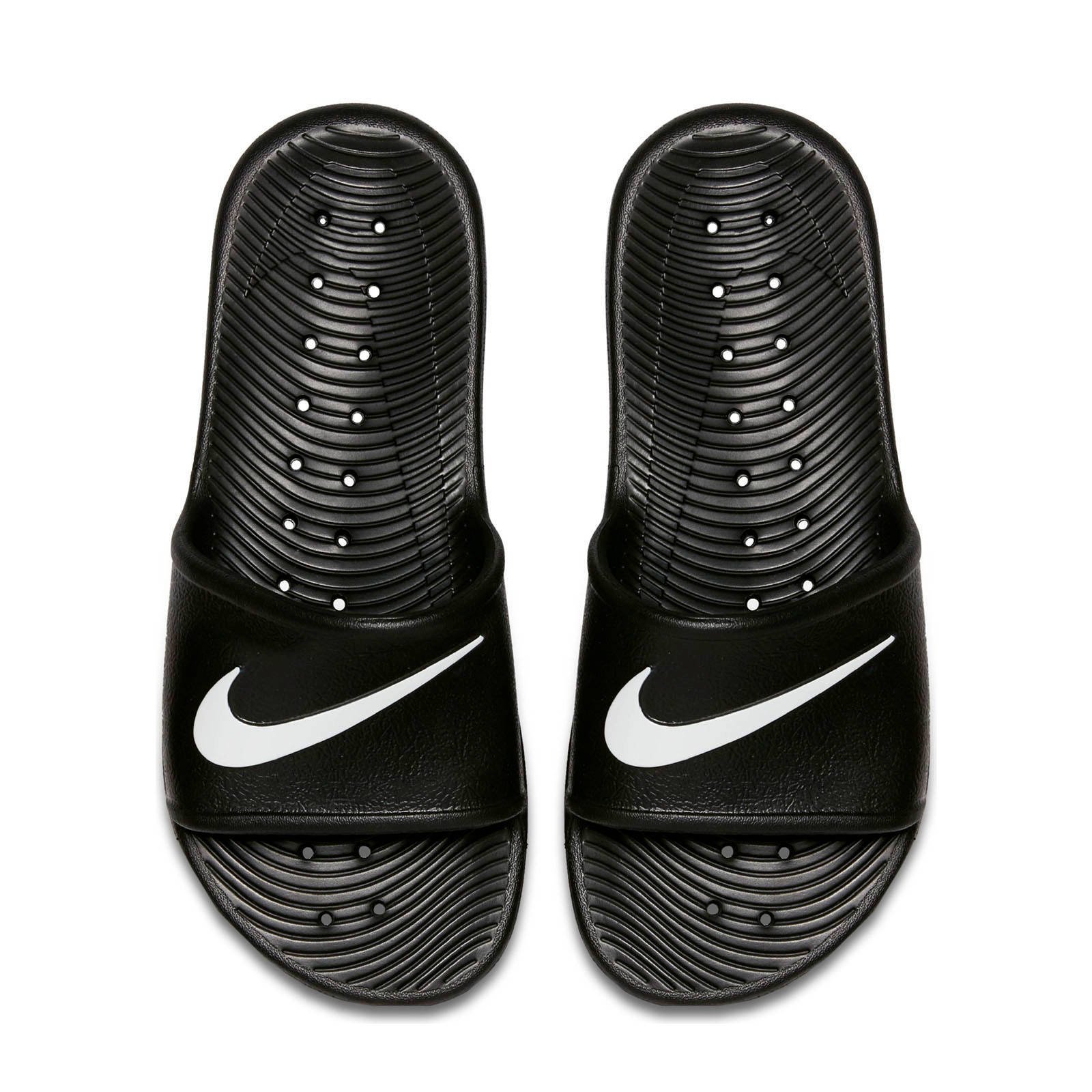 nike slippers Zwart