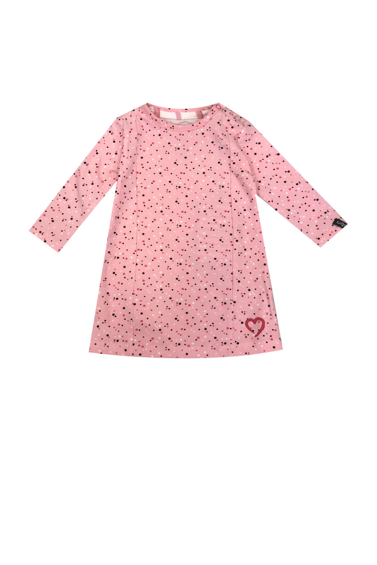 ik wil Ineenstorting Hinder Beebielove newborn baby jurk met stippen roze | wehkamp