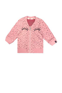 Beebielove vest met stippen roze, Roze