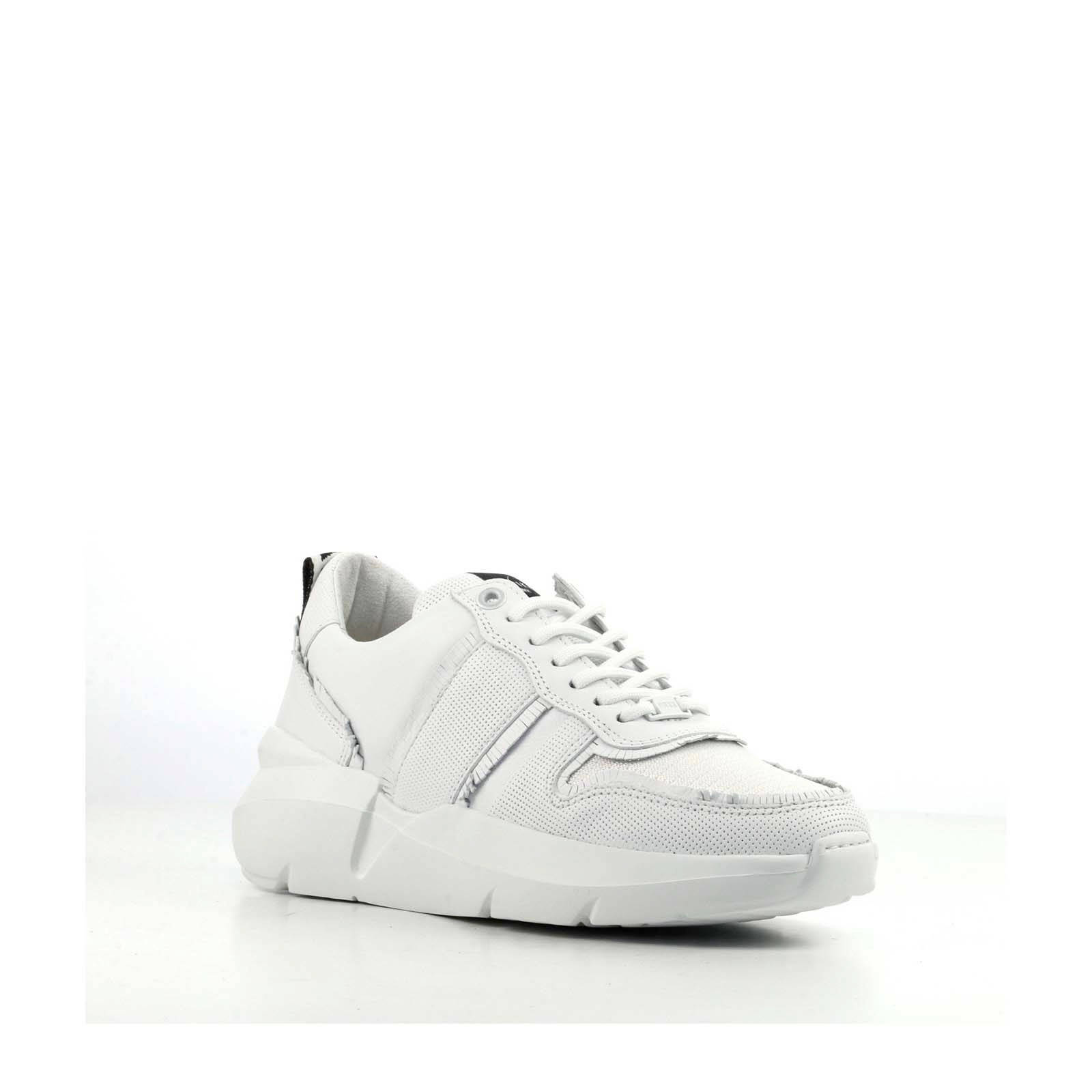 Nubikk Lucy Fringe leren sneakers wit | wehkamp