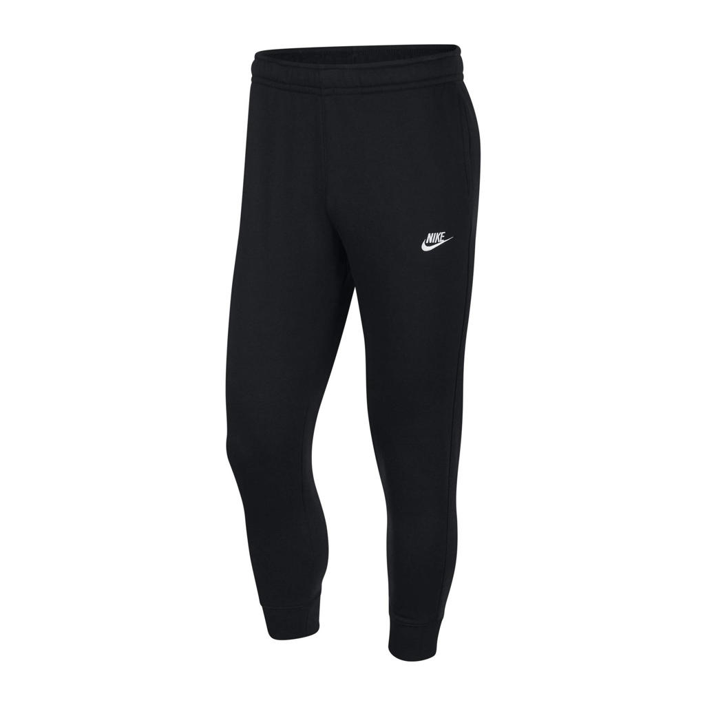 Zwarte heren Nike joggingbroek van katoen met regular fit en elastische tailleband met koord