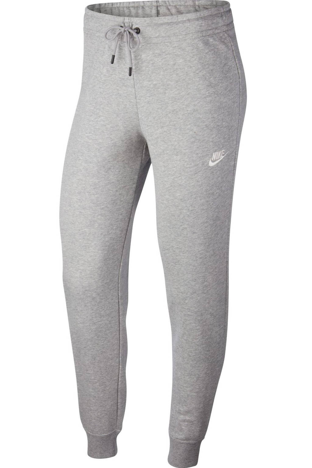 Nike joggingbroek grijs melange, Grijs melange/wit
