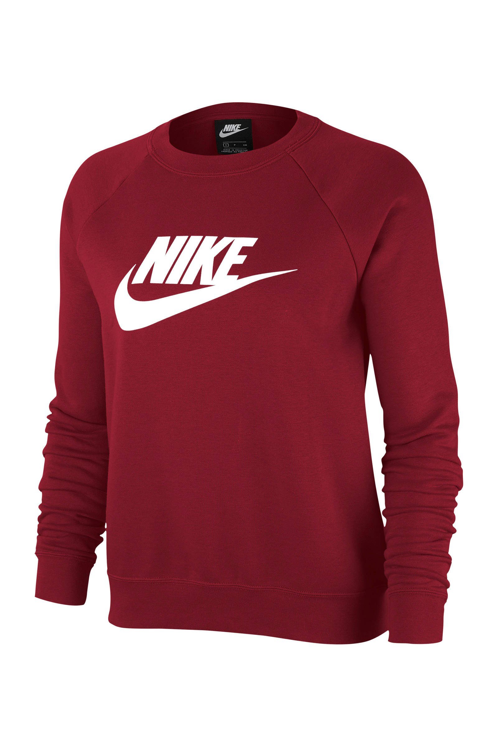Nike sweater bordeauxrood | wehkamp Nike sweater met printopdruk rood | wehkamp