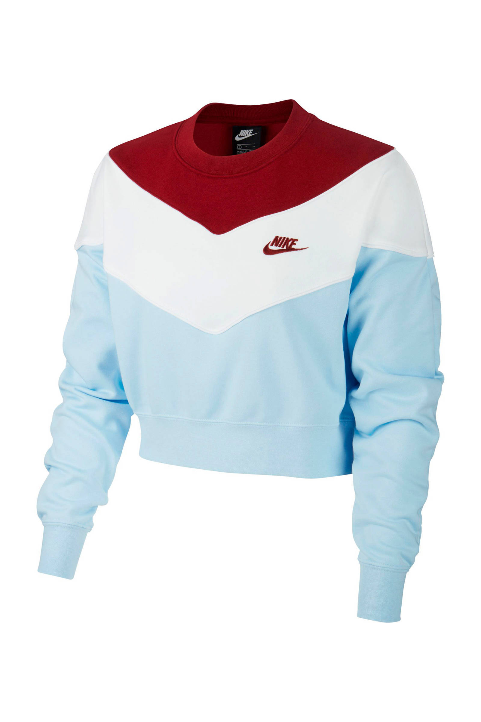 Nike cropped sweater lichtblauw | wehkamp Nike cropped sweater zwart | wehkamp
