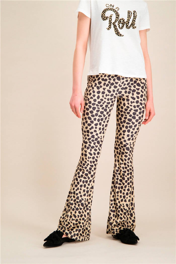 leopard broek flared