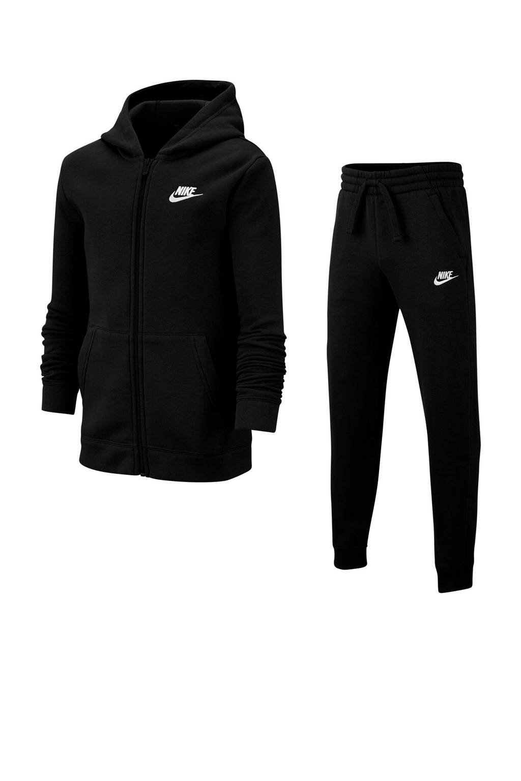 Nike   trainingspak zwart, Zwart/wit