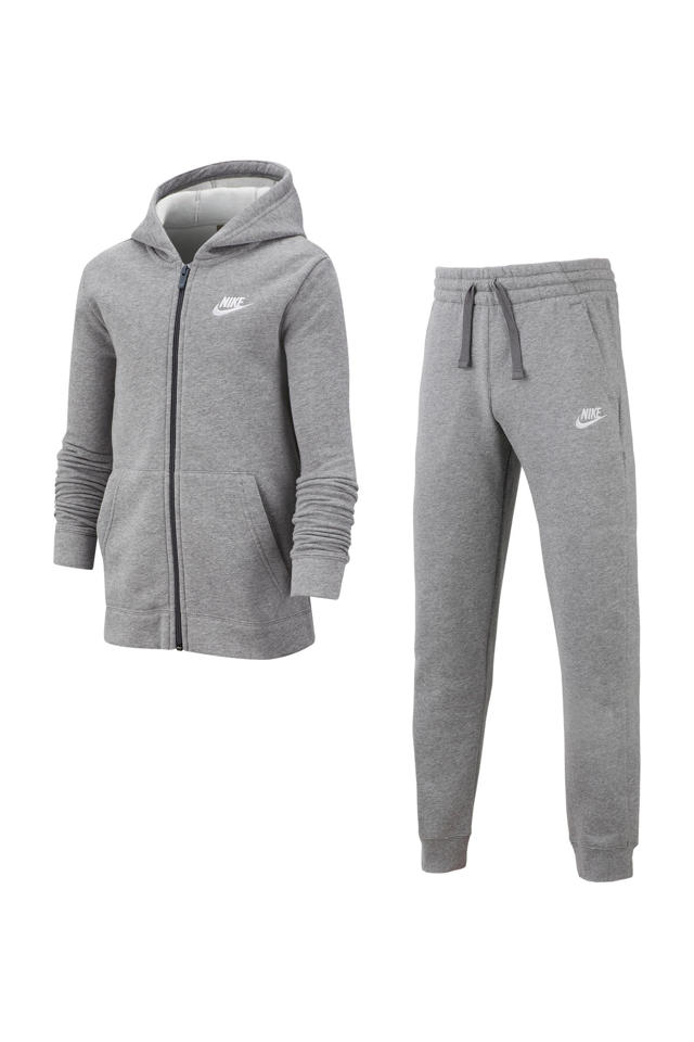 omringen schaduw Taille Nike trainingspak grijs melange | wehkamp