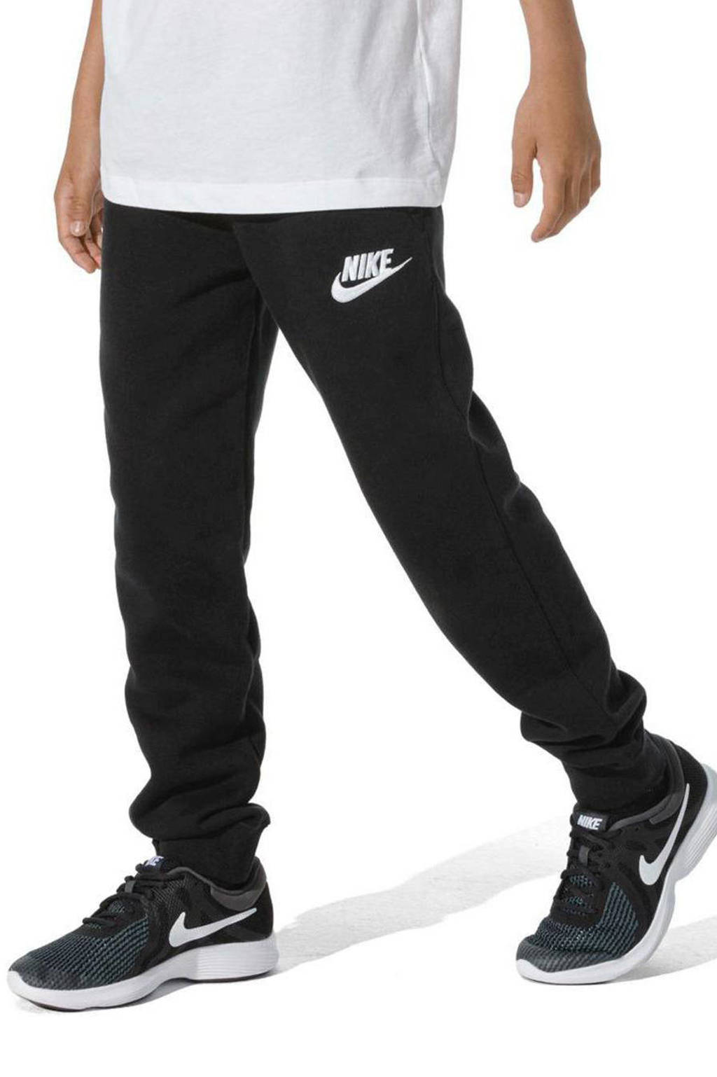 Nike regular fit joggingbroek zwart/wit, Zwart/wit