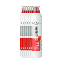 L'Oréal Paris Studio Line Essentials Fix & Shine Super Strong haarspray - 6x 250ml multiverpakking