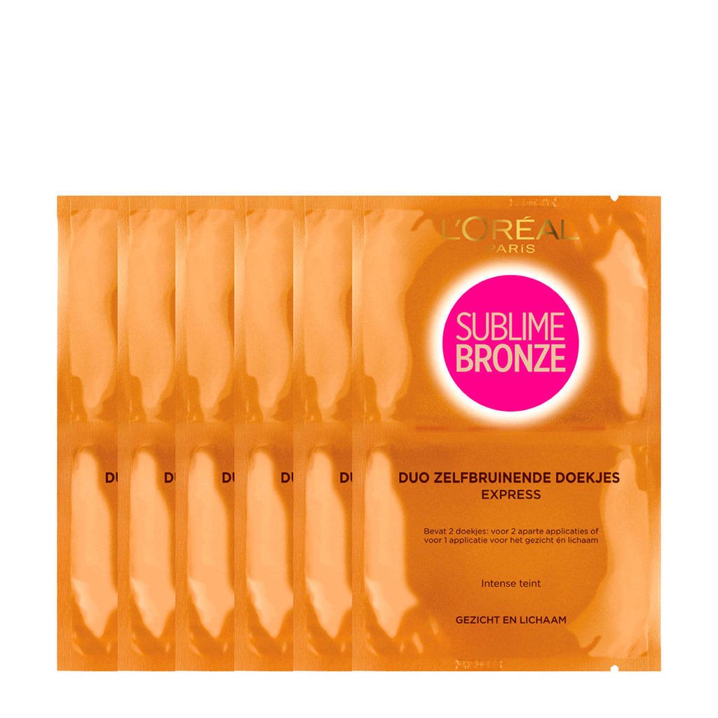 L'Oréal Paris Sublime Bronze zelfbruinende doekjes - 30x2 multiverpakking