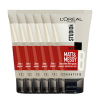 L'Oréal Paris Studio Line Matt & Messy Zero Shine Fibre Paste - 6x 150ml multiverpakking