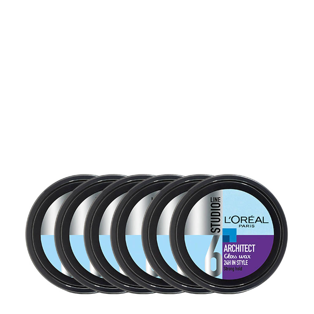 L'Oréal Paris Studio Line texturiserende wax - 6x 75ml multiverpakking