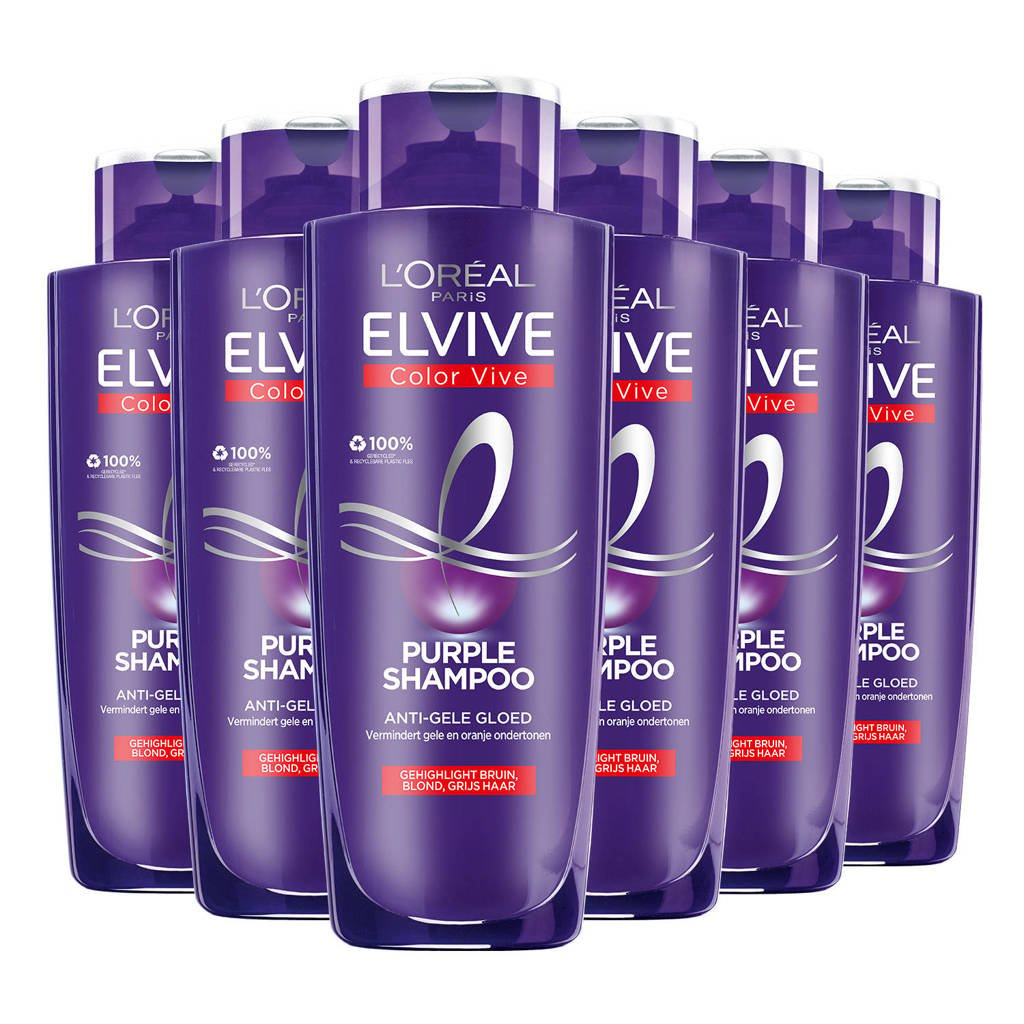 L'Oréal Paris Elvive Color Vive Purple - 6 x 250 ml - voordeelverpakking, 200