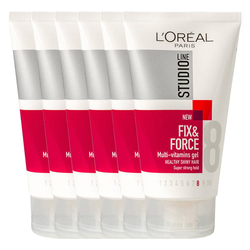 L'Oréal Paris Studio Line haargel - 6 x 150 ml voordeelverpakking