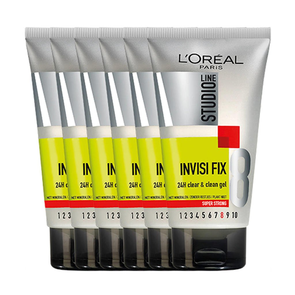 L'Oréal Paris Studio Line Super Strong haargel - 6x 150ml multiverpakking