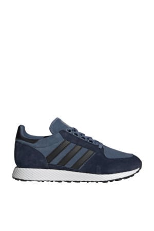 Forest Grove suède sneakers grijsblauw