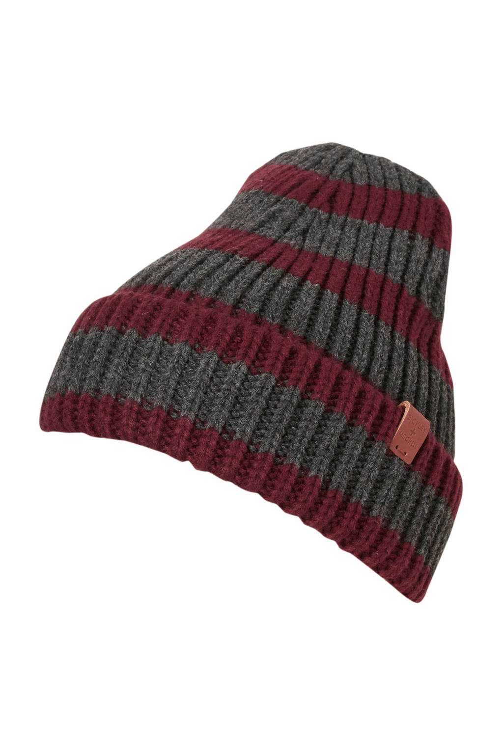 Bickley + Mitchell muts grijs/rood gestreept, rood, grijs