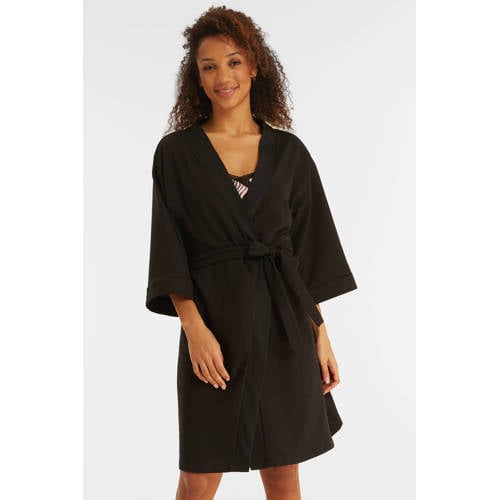 Dreamcovers jersey badjas zwart afbeelding