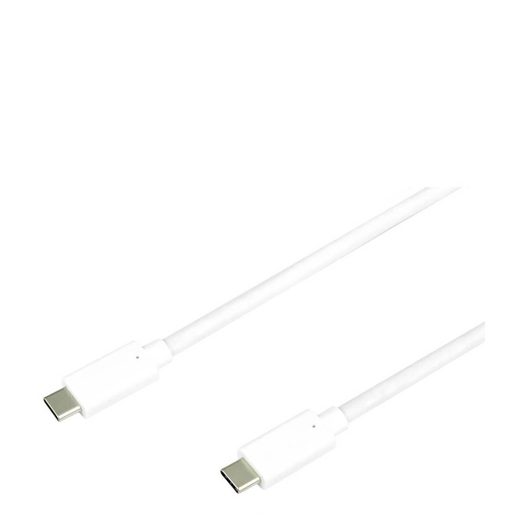 Temium multimediakabel USB-C naar USB-C, Wit