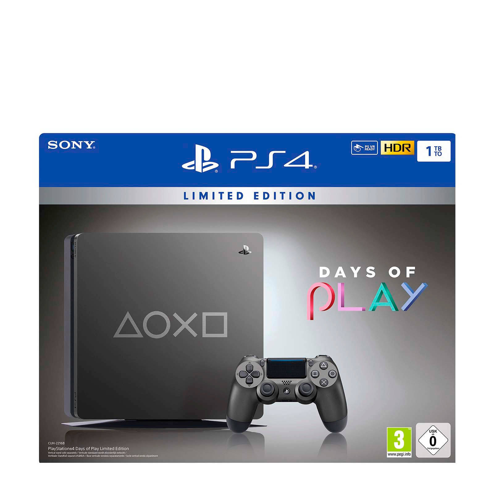 Sony PlayStation 4 Slim Days Of Play Special Edition 1TB (Grijs) | Wehkamp