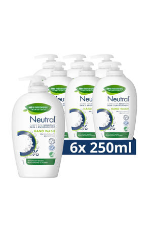Neutral Parfumvrij vloeibare handzeep - 6 x 250 ml - voordeelverpakking