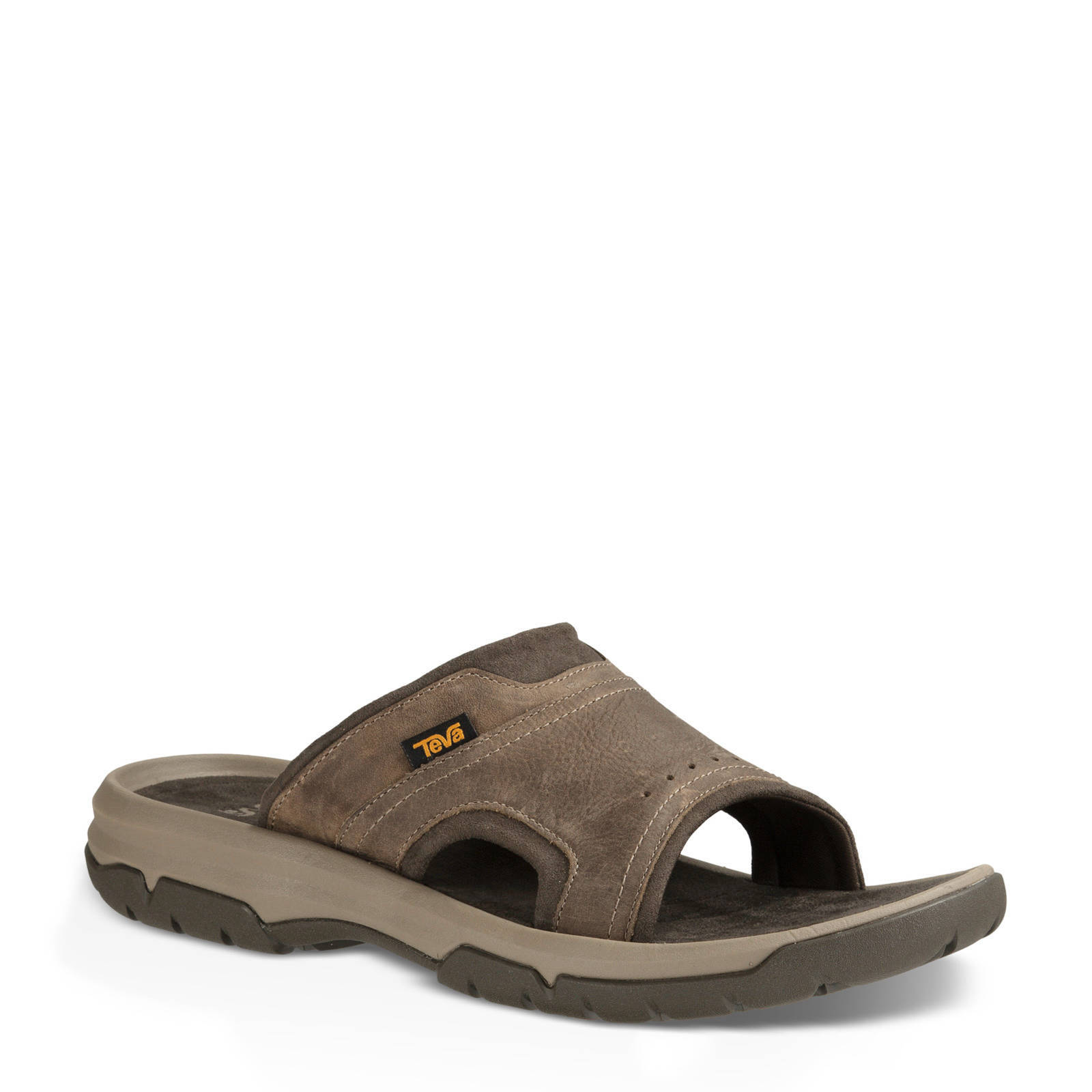 Teva Langdon Slide Langdon Slide leren outdoor slippers bruin | wehkamp