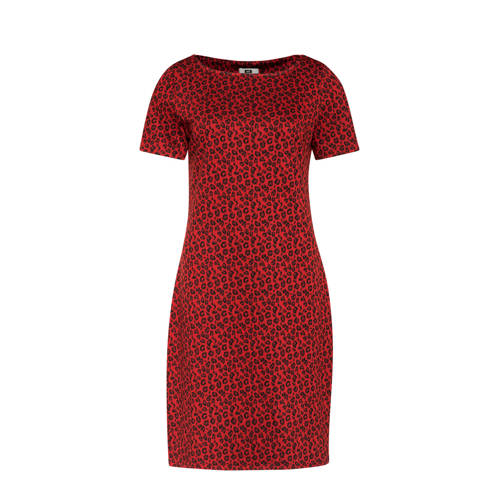 WE Fashion jurk met dierenprint stone red WE Fashion jurk met dierenprint stone red