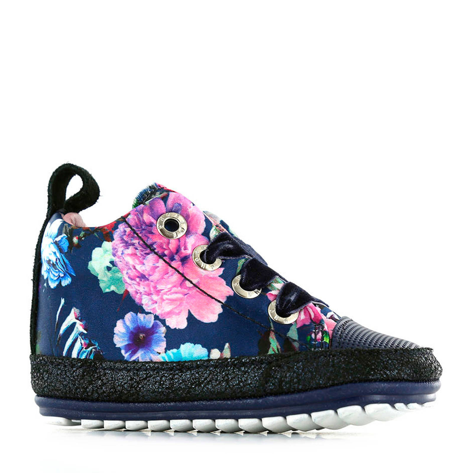Shoesme Baby Proof Smart babyschoenen bloemenprint blauw | wehkamp