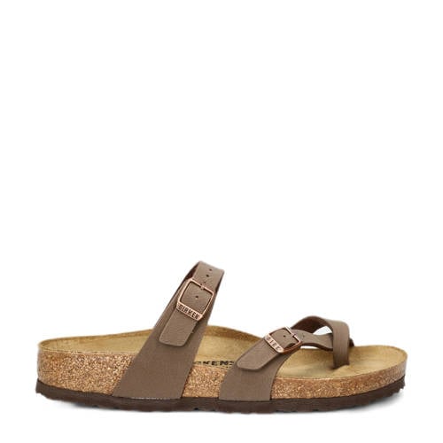 Birkenstock slippers bruin afbeelding