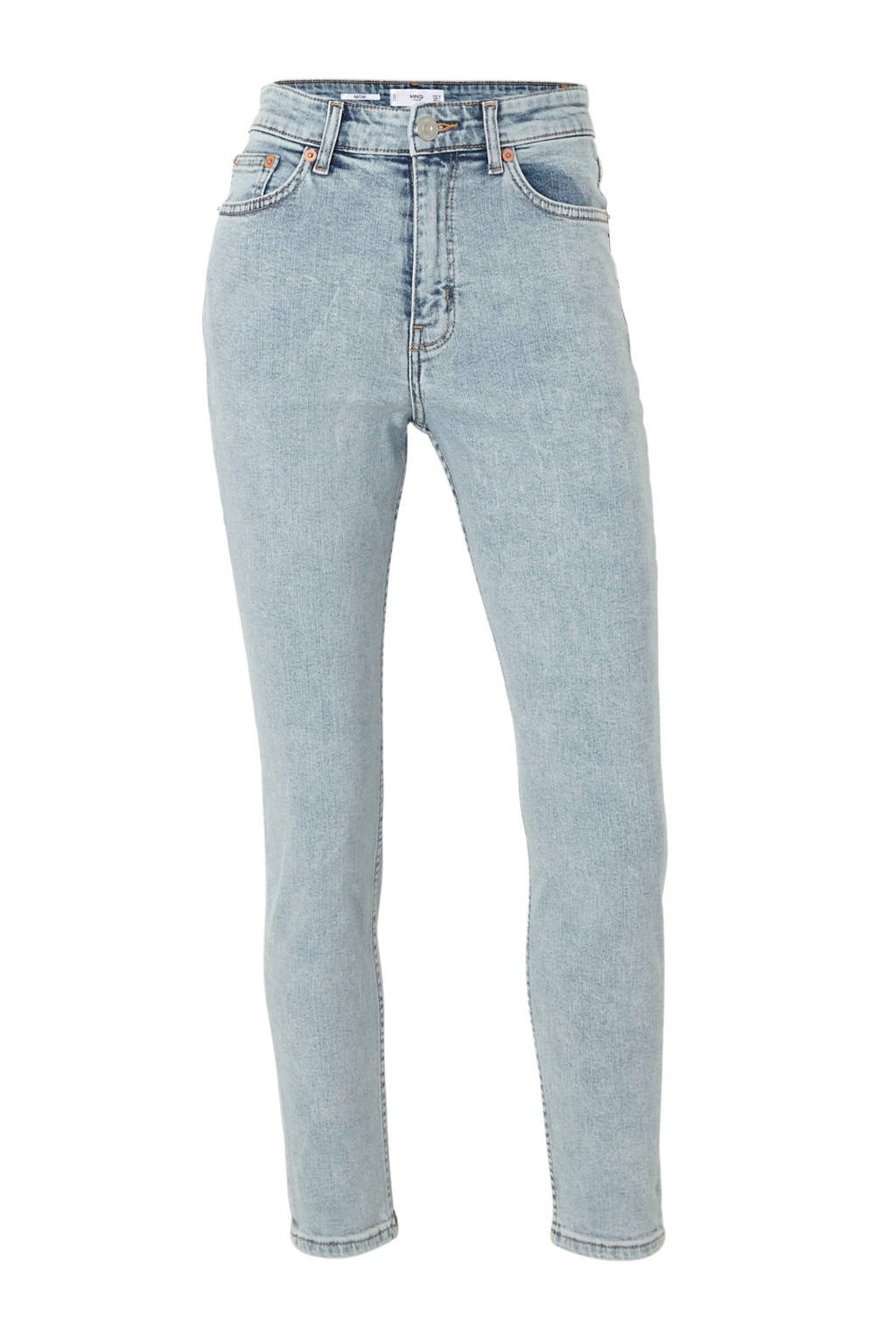 Mango high waist mom jeans, Blauw