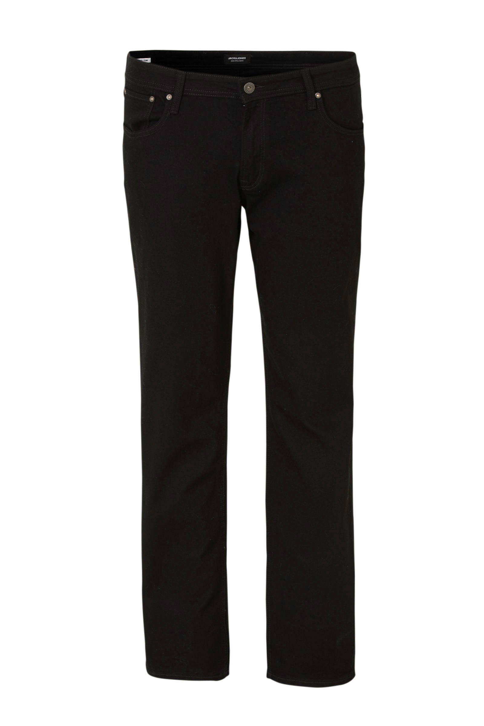 JACK & JONES PLUS SIZE slim fit jeans JJITIM JJORIGINAL Plus Size black denim 816 online kopen