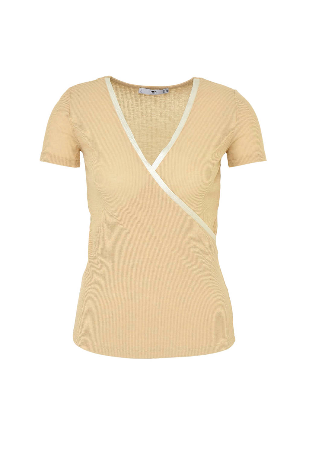 Mango T-shirt beige, Beige