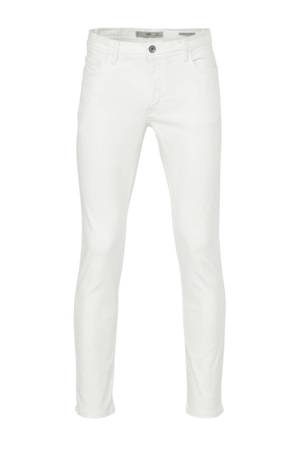 Mango Man slim fit jeans Jan wit, Wit