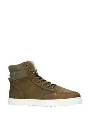 Dublin leren veterboots grijs