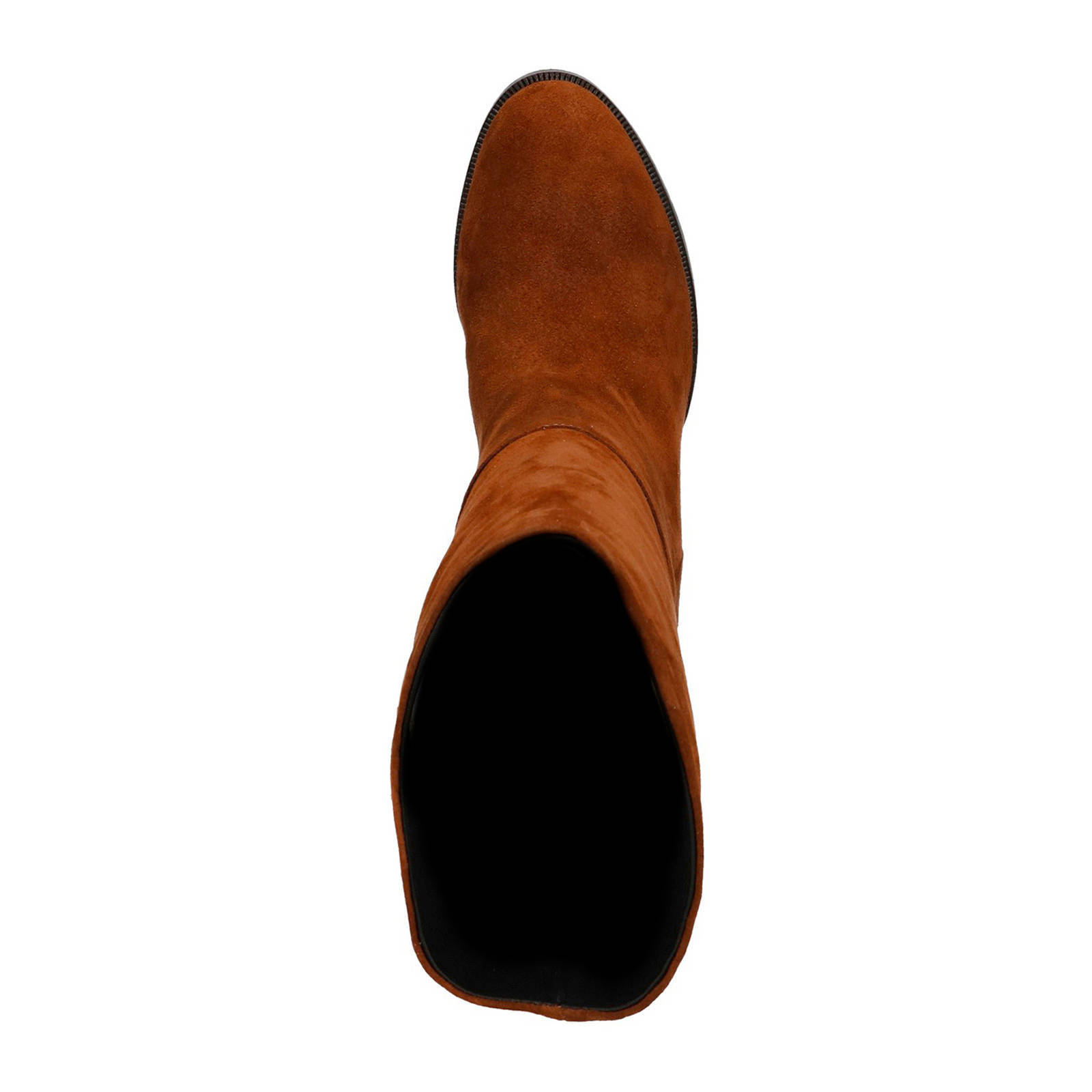 Manfield suède laarzen cognac | wehkamp