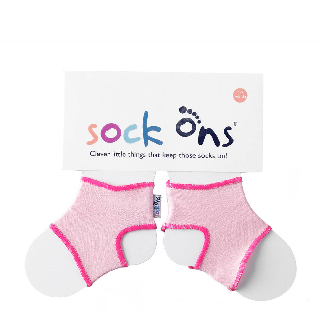 Sock Ons babysokjes 6-12 maanden roze, Roze