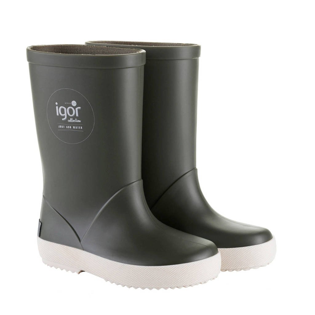 Igor regenlaarzen kaki kids, Kaki