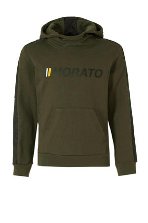 hoodie met logo donkergroen