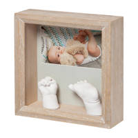 Baby Art My Baby Sculpture Wooden Frame 3D gipsafdruk