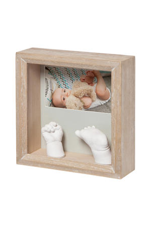 My Baby Sculpture Wooden Frame 3D gipsafdruk