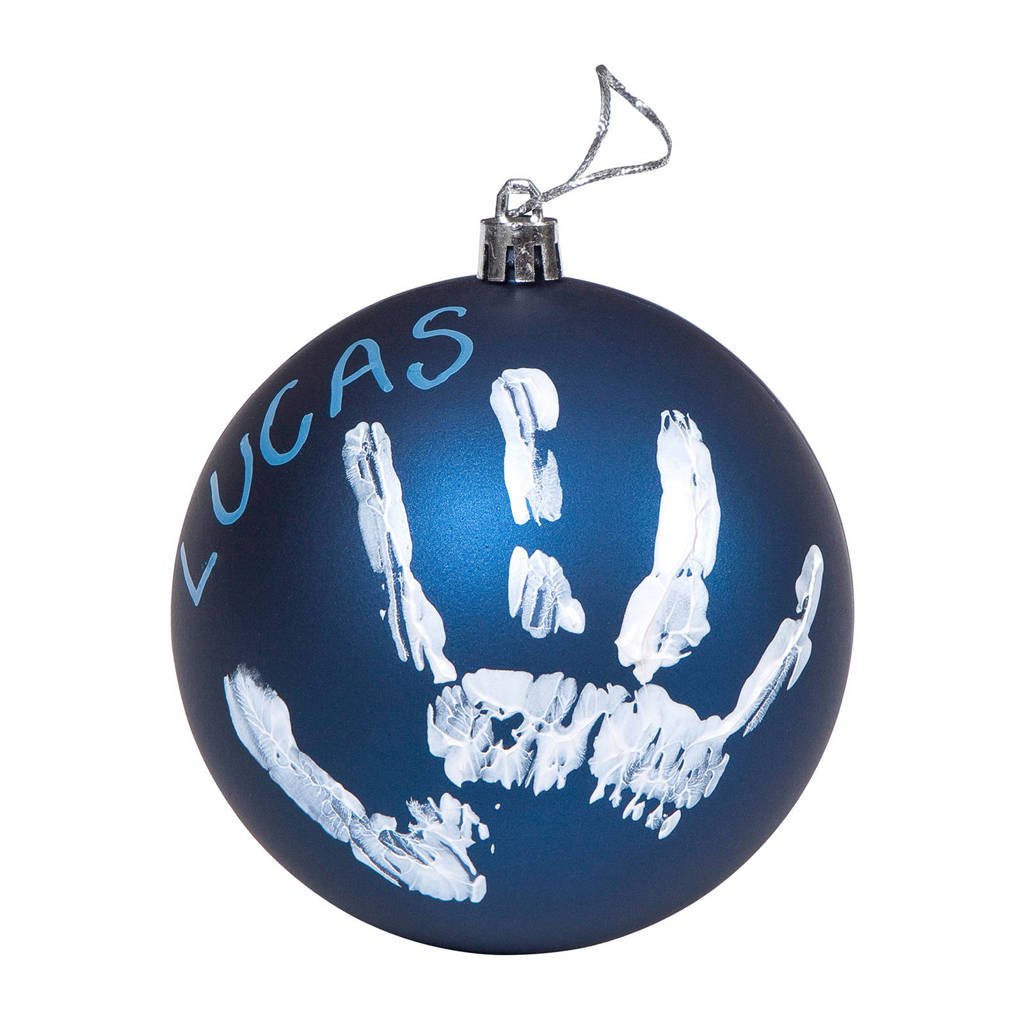 Baby Art kerstbal blauw