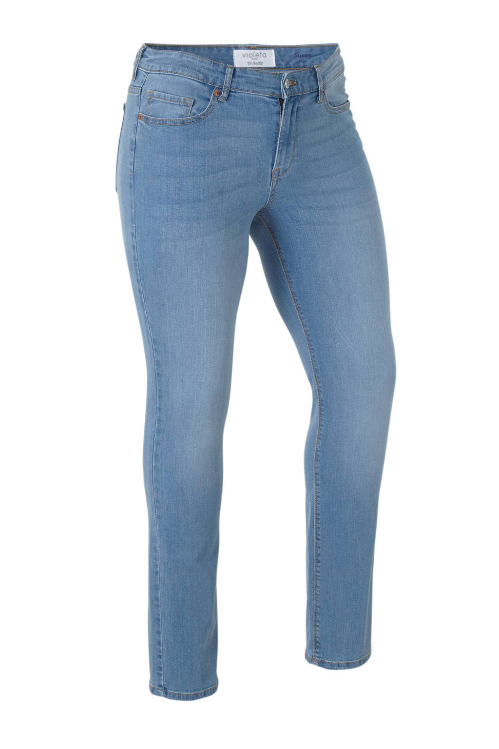 Violeta by Mango slim fit jeans Susan, Light denim