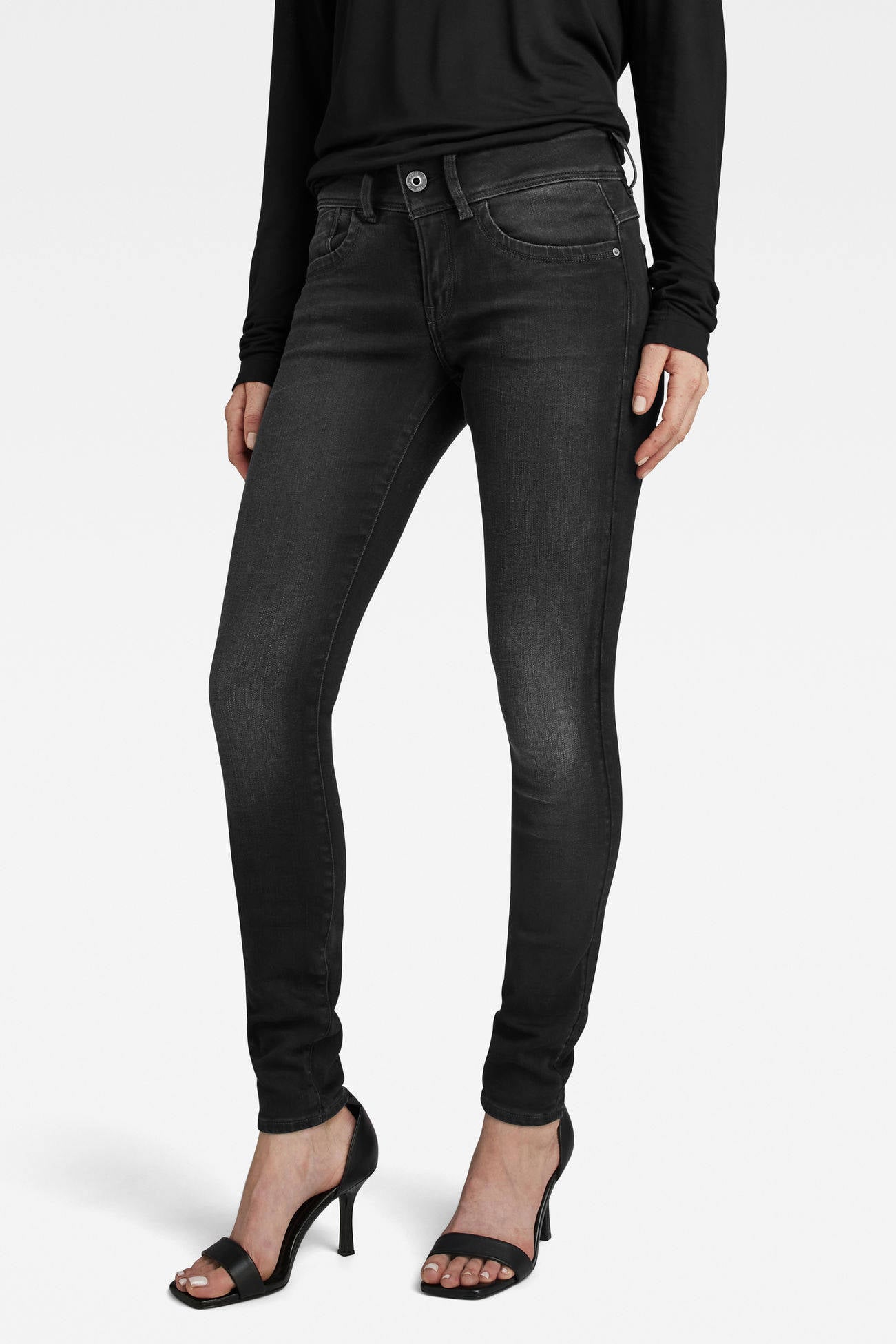 G-Star RAW skinny jeans Lynn Dusty grey | wehkamp