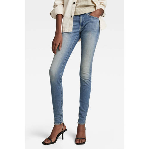 G-STAR skinny jeans Midge Zip lt vintage aged destroy afbeelding