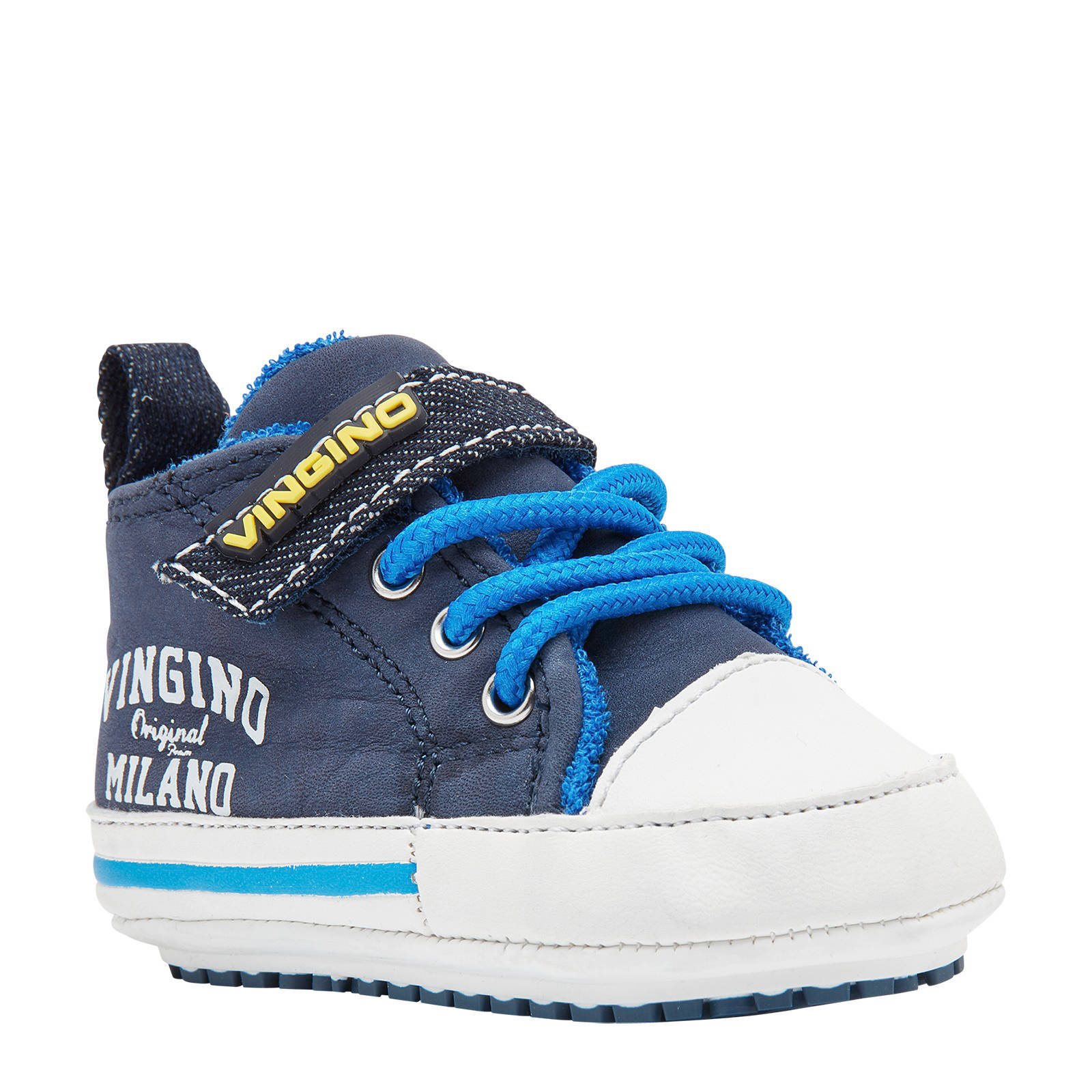 Vingino Tom Mini nubuck babyschoenen blauw | wehkamp
