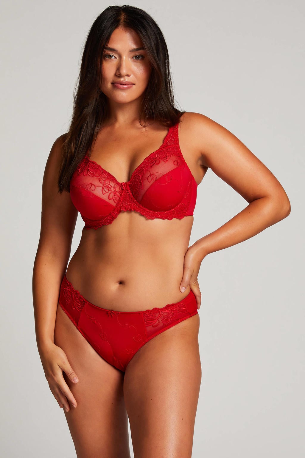 Hunkemöller Diva niet-voorgevormde beugelbh - rood