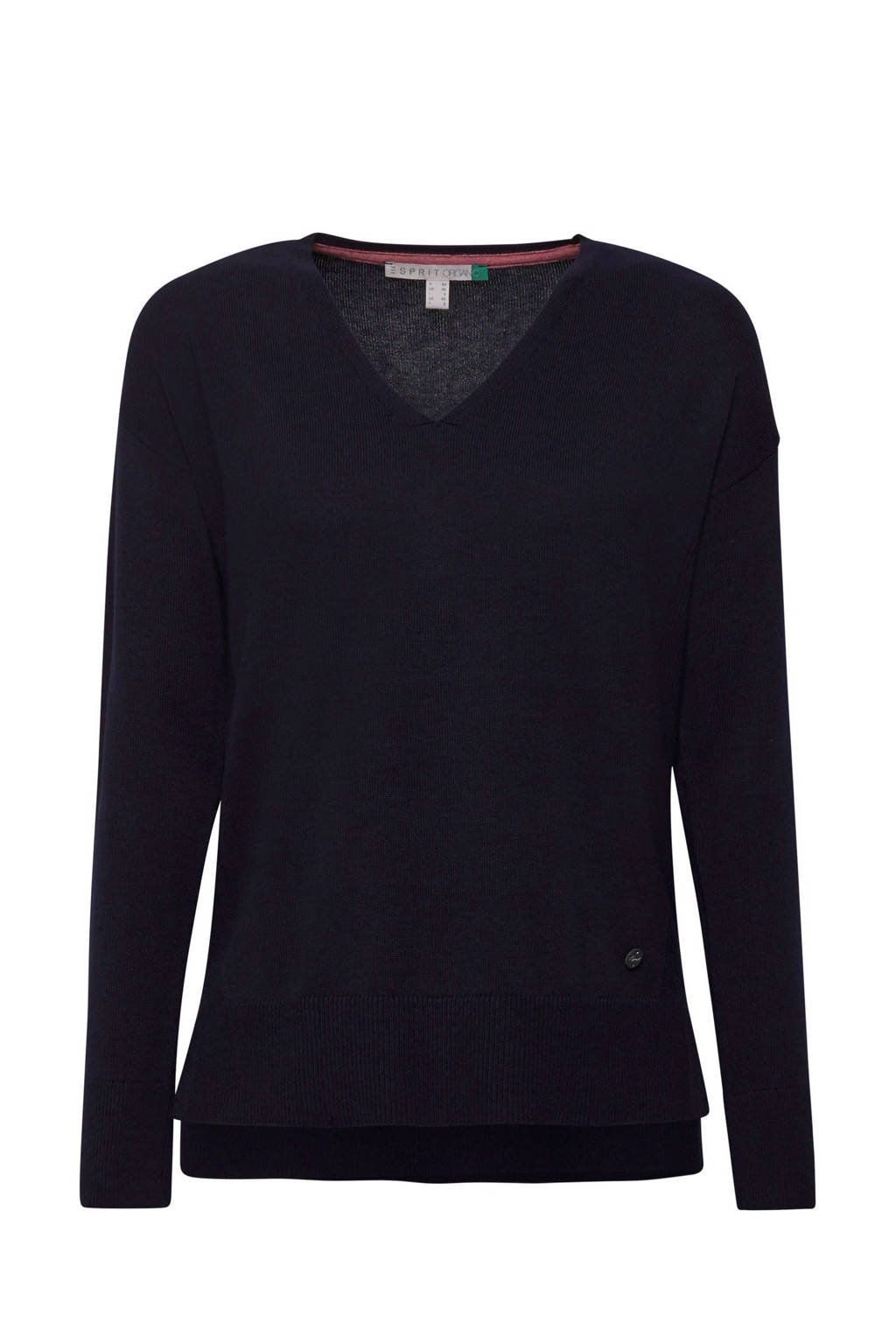 ESPRIT Women Casual trui met V-hals donkerblauw, Donkerblauw