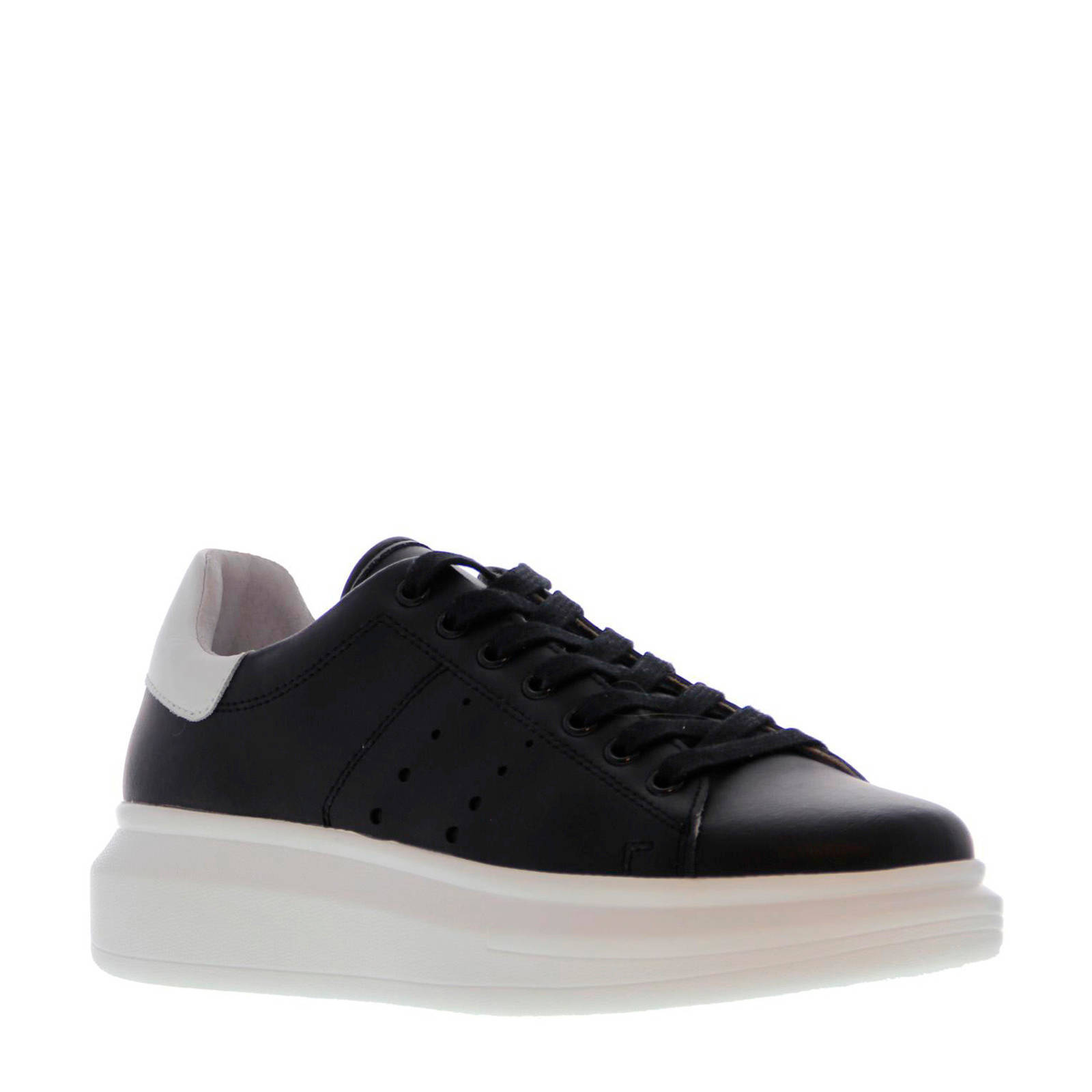 Tango Shoes Jaimy 301-Z leren sneakers zwart/wit | wehkamp