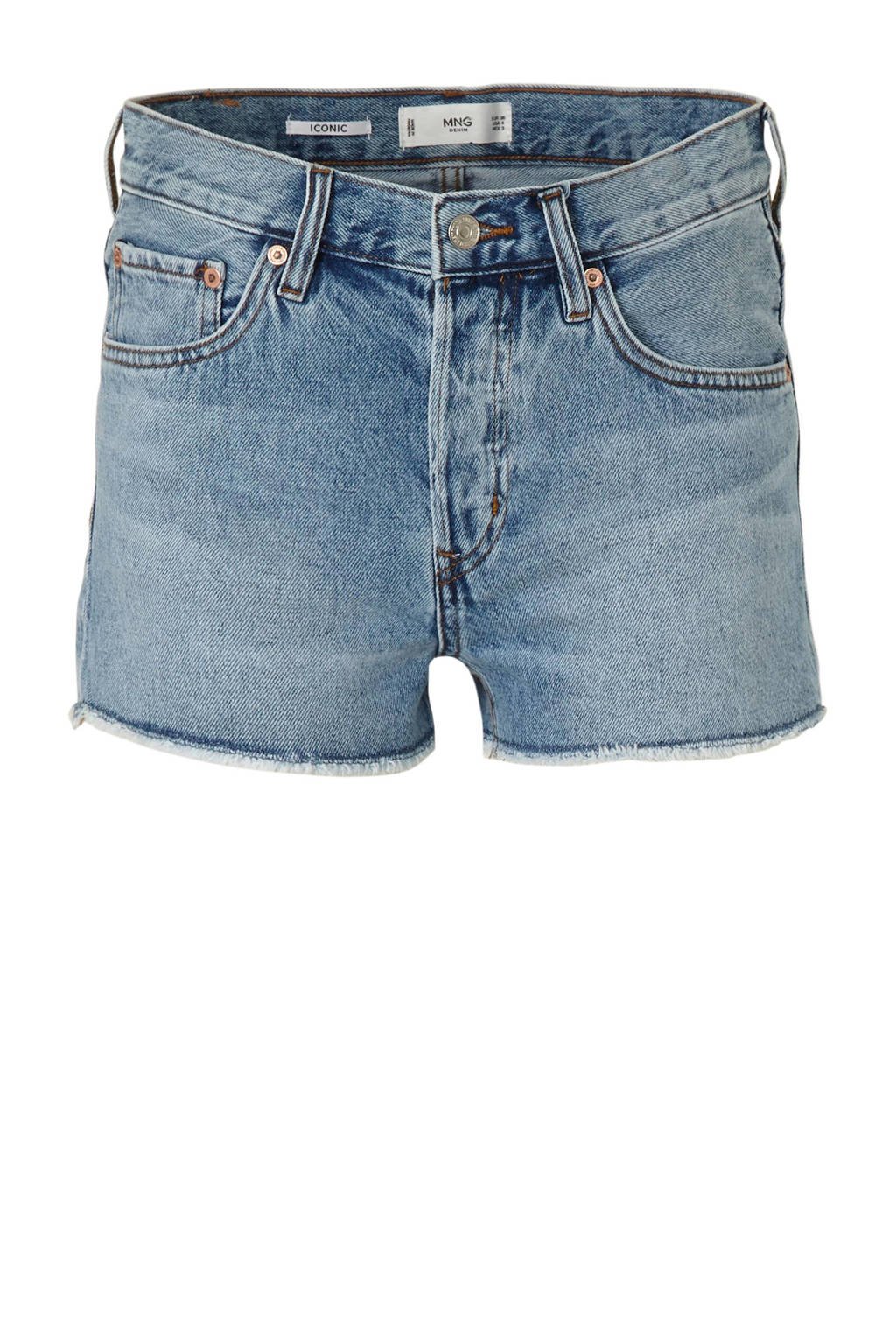 Mango slim fit jeans short, Stonewashed