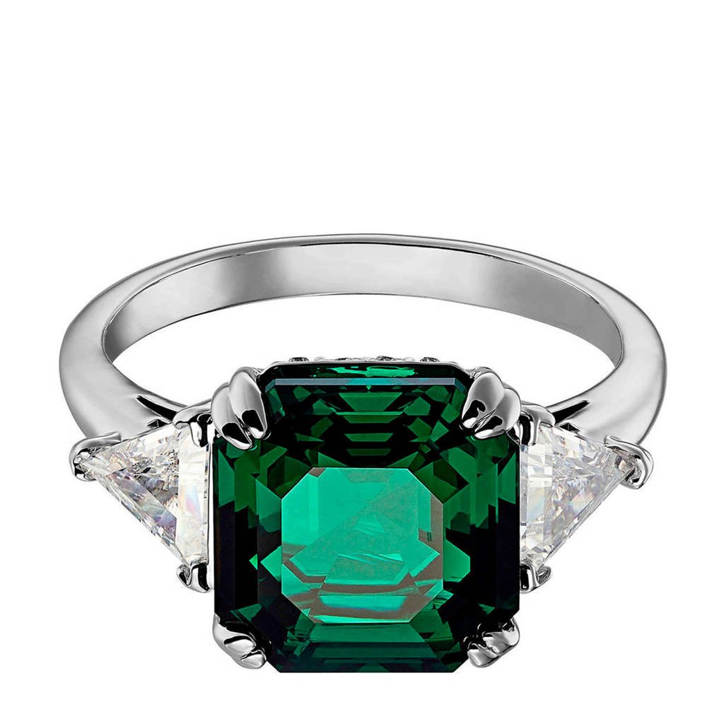 Swarovski ring Attract Ring 4 Ring 2019-05 groen, Groen/zilverkleurig